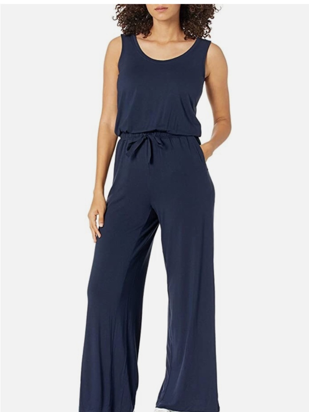 Amazon Navy Tank Top and Wide-Leg Pants 2 piece Set - Picture 8 of 8